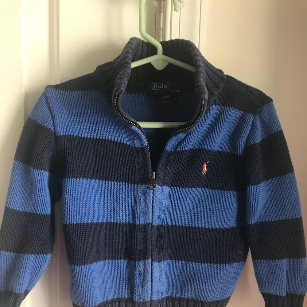 2T Polo knit zip up